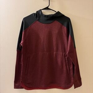 Burton Women's M Multipath Grid Fleece Hooded Pullover Long Sleeve Snowboard‎